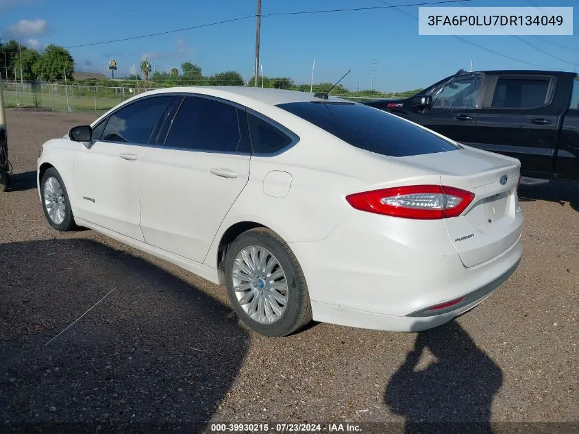 2013 Ford Fusion Hybrid Se VIN: 3FA6P0LU7DR134049 Lot: 39930215