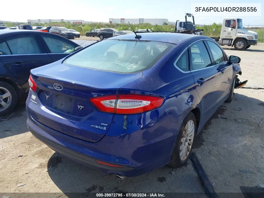 3FA6P0LU4DR288556 2013 Ford Fusion Hybrid Se