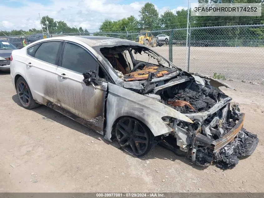 2013 Ford Fusion Se VIN: 3FA6P0HR0DR174252 Lot: 39977081