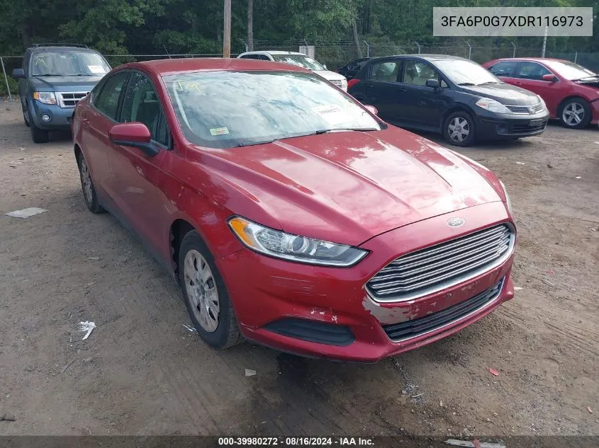 3FA6P0G7XDR116973 2013 Ford Fusion S