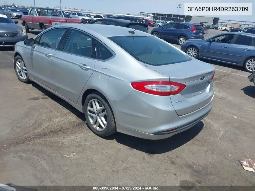 2013 Ford Fusion Se VIN: 3FA6P0HR4DR263709 Lot: 39982034