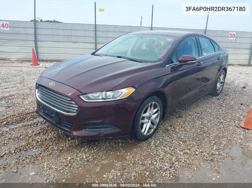 3FA6P0HR2DR367180 2013 Ford Fusion Se