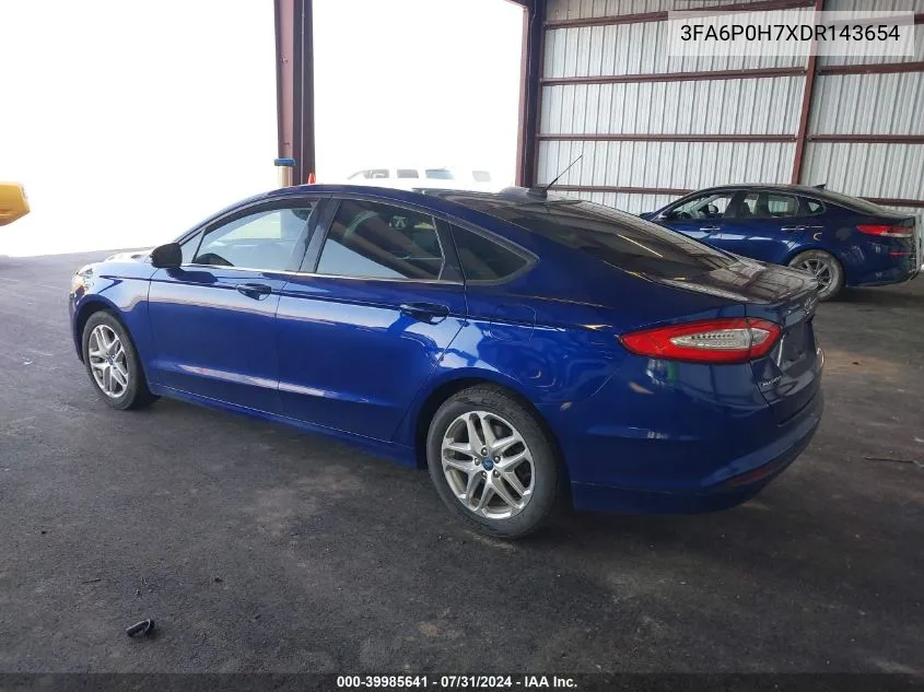 3FA6P0H7XDR143654 2013 Ford Fusion Se