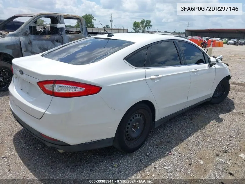 3FA6P0G72DR297146 2013 Ford Fusion S