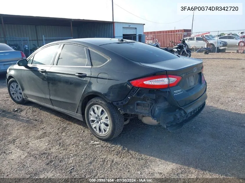 3FA6P0G74DR342720 2013 Ford Fusion S