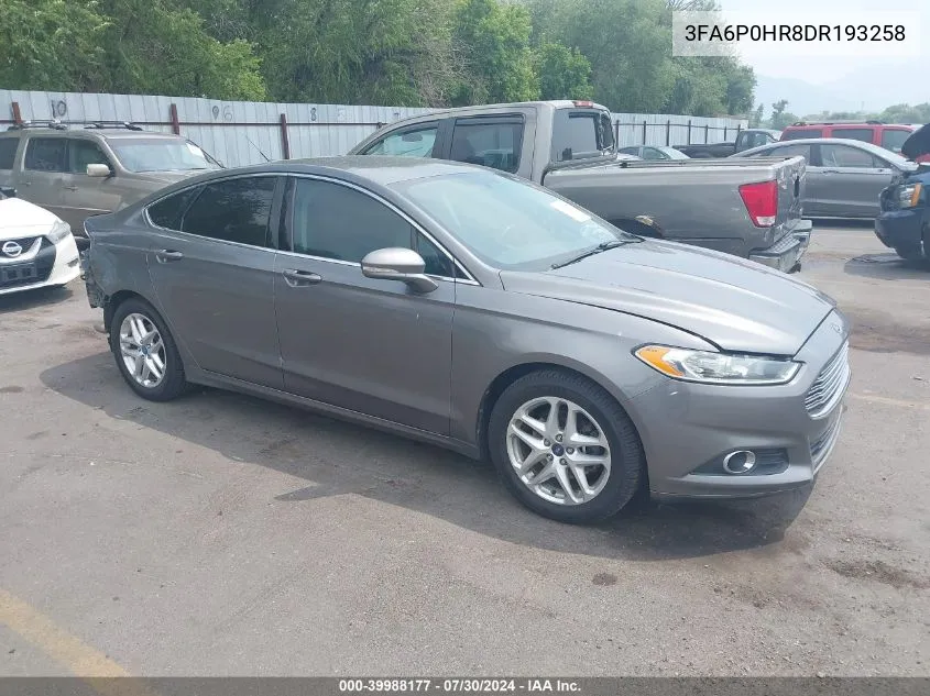 3FA6P0HR8DR193258 2013 Ford Fusion Se