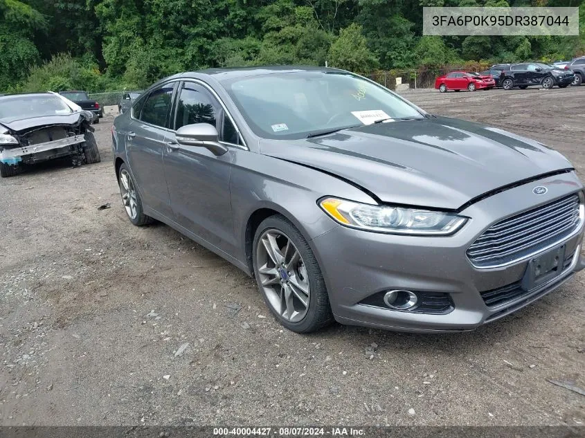 2013 Ford Fusion Titanium VIN: 3FA6P0K95DR387044 Lot: 40004427