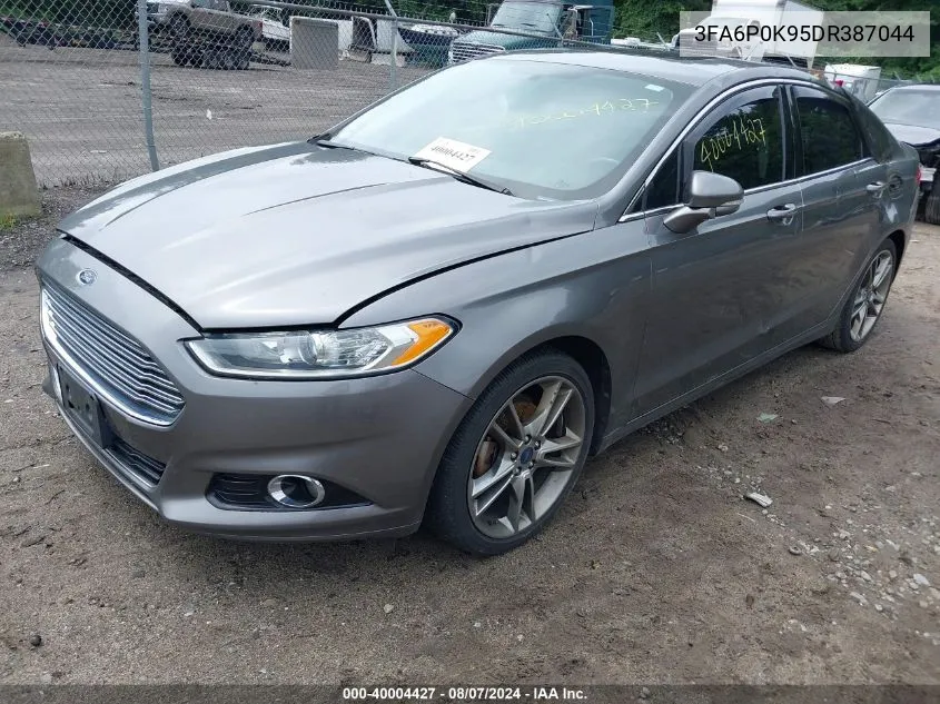 2013 Ford Fusion Titanium VIN: 3FA6P0K95DR387044 Lot: 40004427