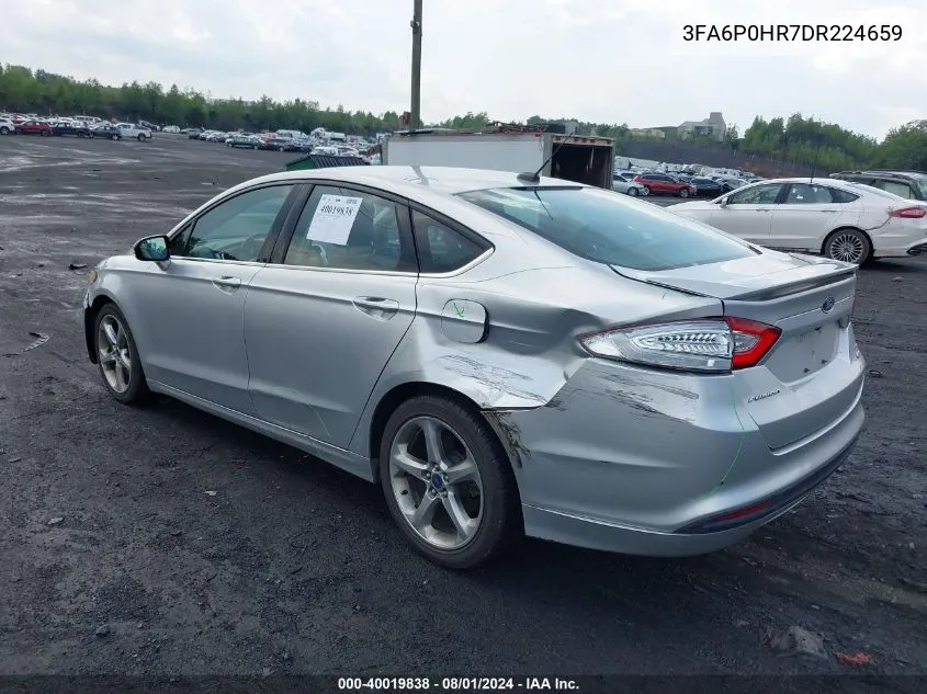 2013 Ford Fusion Se VIN: 3FA6P0HR7DR224659 Lot: 40019838