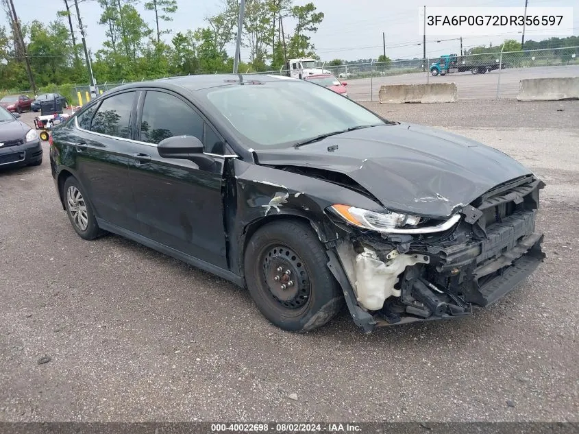 3FA6P0G72DR356597 2013 Ford Fusion S