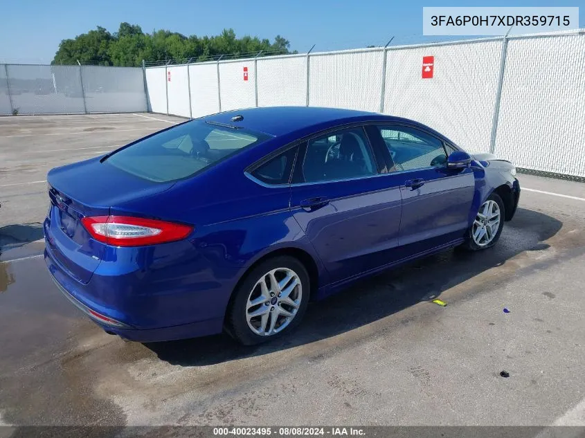 3FA6P0H7XDR359715 2013 Ford Fusion Se