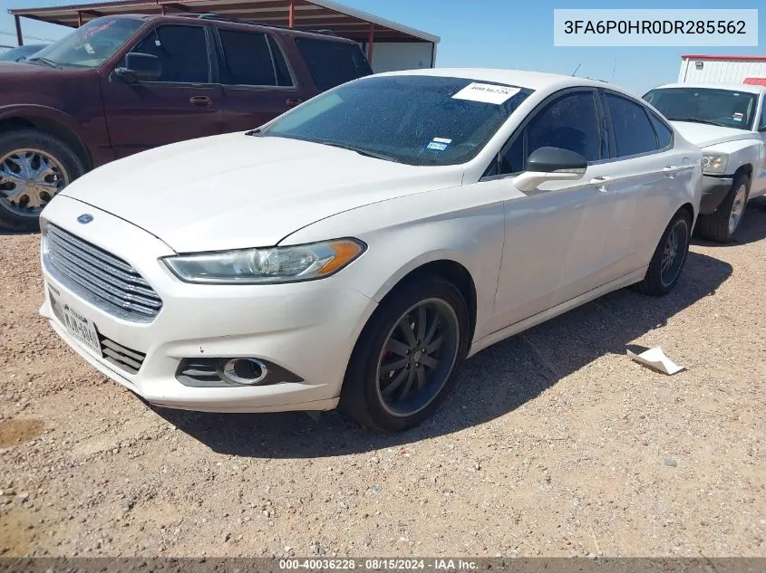 3FA6P0HR0DR285562 2013 Ford Fusion Se