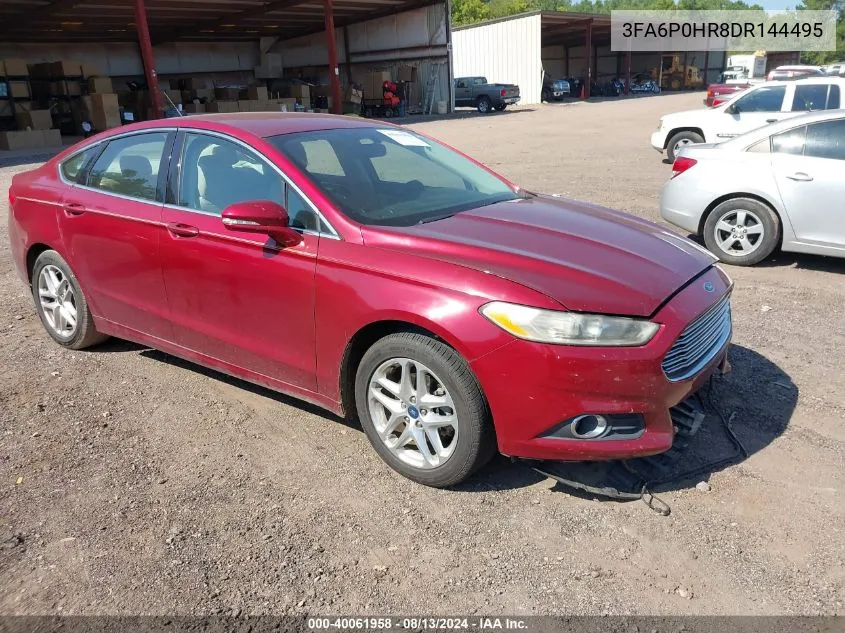 2013 Ford Fusion Se VIN: 3FA6P0HR8DR144495 Lot: 40061958