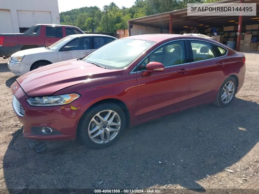 2013 Ford Fusion Se VIN: 3FA6P0HR8DR144495 Lot: 40061958