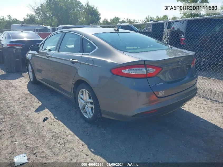 3FA6P0HR3DR111680 2013 Ford Fusion Se