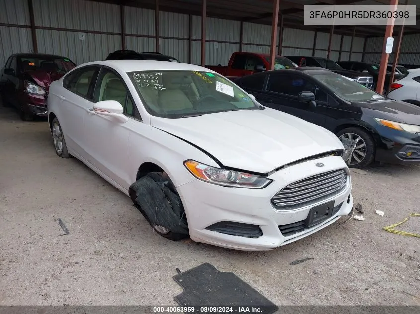 3FA6P0HR5DR360398 2013 Ford Fusion Se