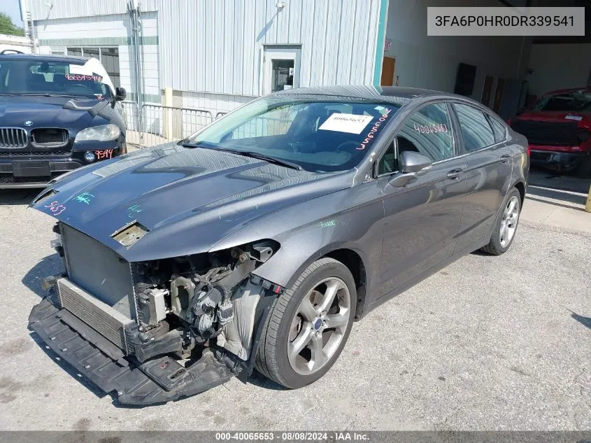 2013 Ford Fusion Se VIN: 3FA6P0HR0DR339541 Lot: 40065653