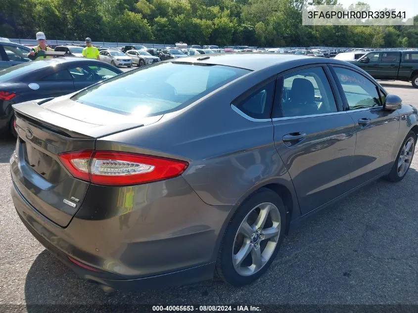 3FA6P0HR0DR339541 2013 Ford Fusion Se