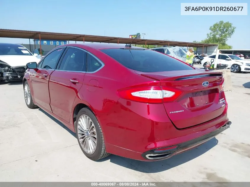 3FA6P0K91DR260677 2013 Ford Fusion Titanium