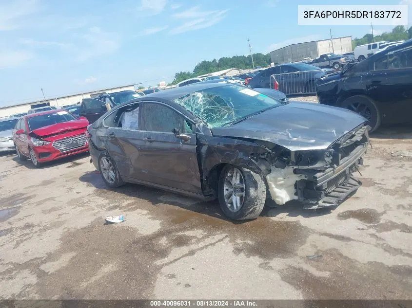 3FA6P0HR5DR183772 2013 Ford Fusion Se