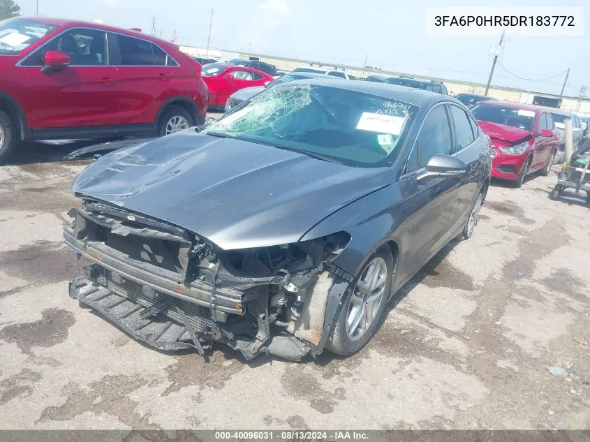 3FA6P0HR5DR183772 2013 Ford Fusion Se