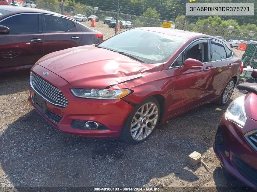 3FA6P0K93DR376771 2013 Ford Fusion Titanium