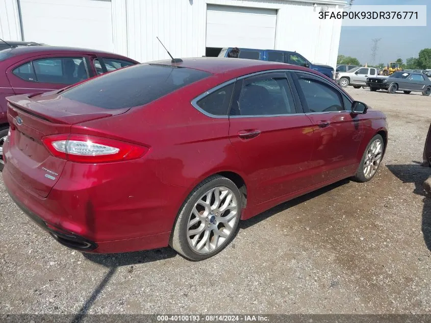 3FA6P0K93DR376771 2013 Ford Fusion Titanium