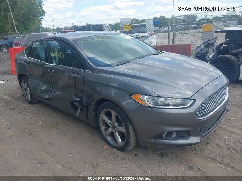 2013 Ford Fusion Se VIN: 3FA6P0HR5DR177616 Lot: 40101803