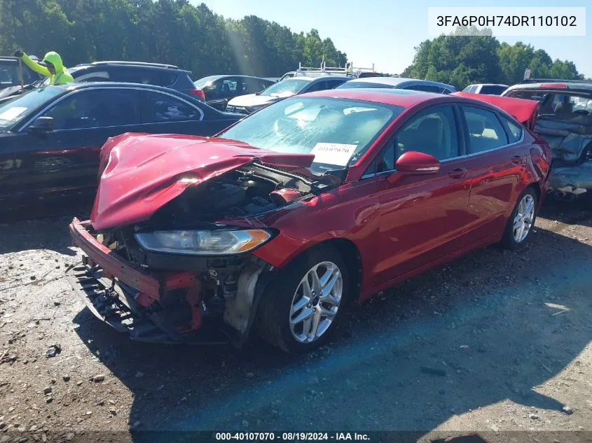 3FA6P0H74DR110102 2013 Ford Fusion Se