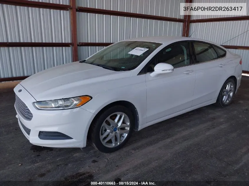 3FA6P0HR2DR263417 2013 Ford Fusion Se