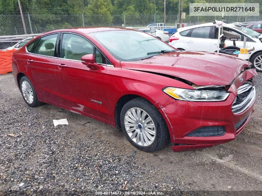 3FA6P0LU1DR271648 2013 Ford Fusion Hybrid Se