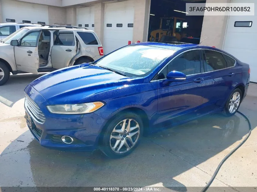 3FA6P0HR6DR100852 2013 Ford Fusion Se