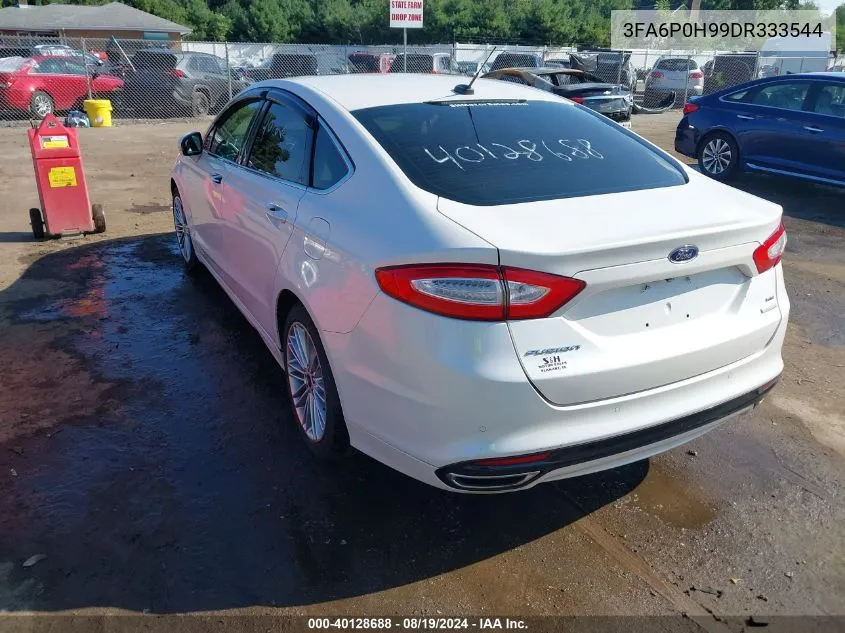 2013 Ford Fusion Se VIN: 3FA6P0H99DR333544 Lot: 40128688