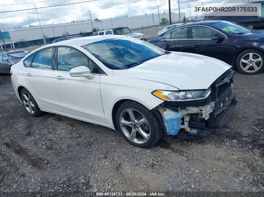 2013 Ford Fusion Se VIN: 3FA6P0HR2DR175533 Lot: 40128733