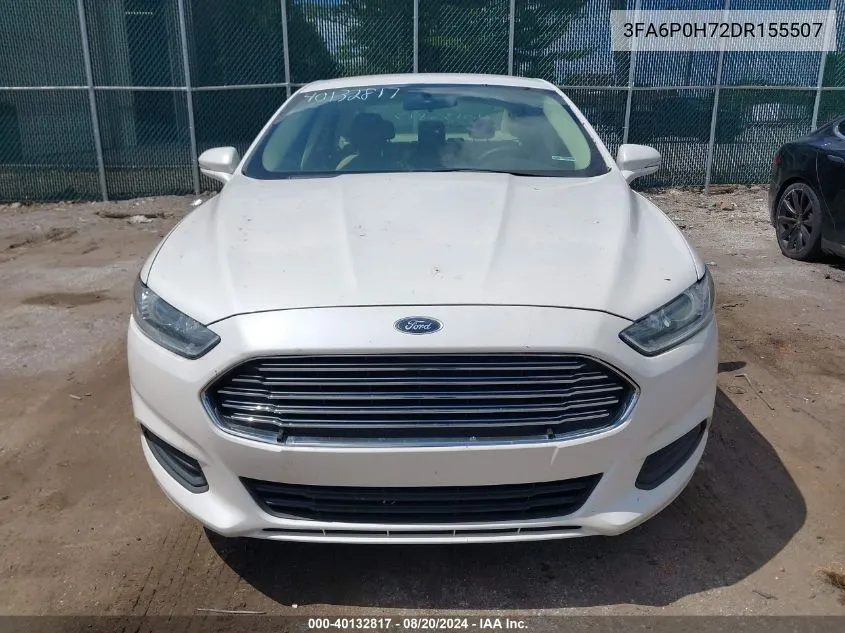 3FA6P0H72DR155507 2013 Ford Fusion Se