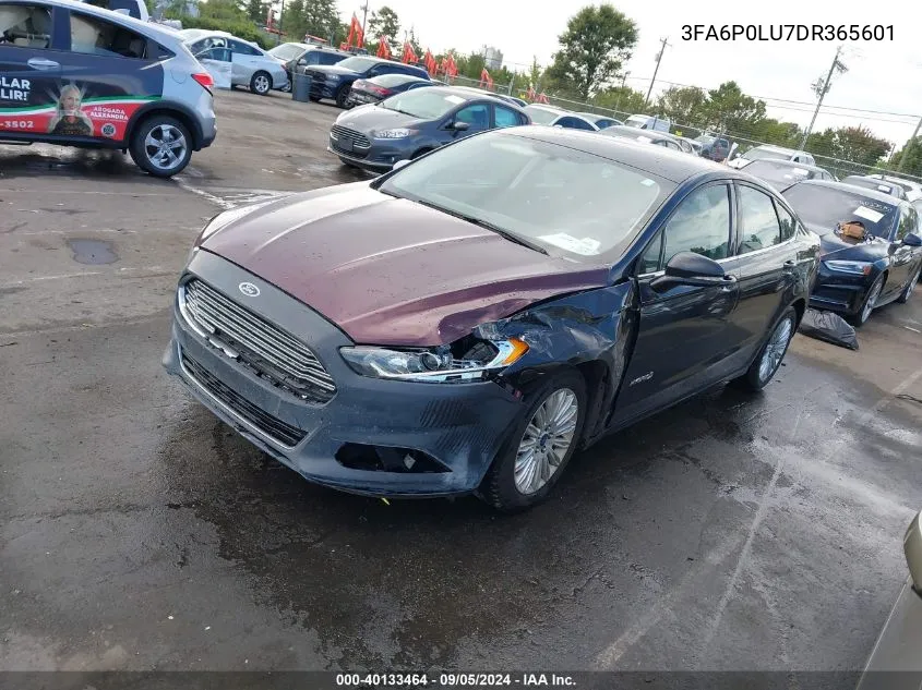 3FA6P0LU7DR365601 2013 Ford Fusion Hybrid Se