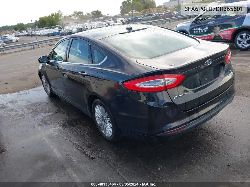 2013 Ford Fusion Hybrid Se VIN: 3FA6P0LU7DR365601 Lot: 40133464