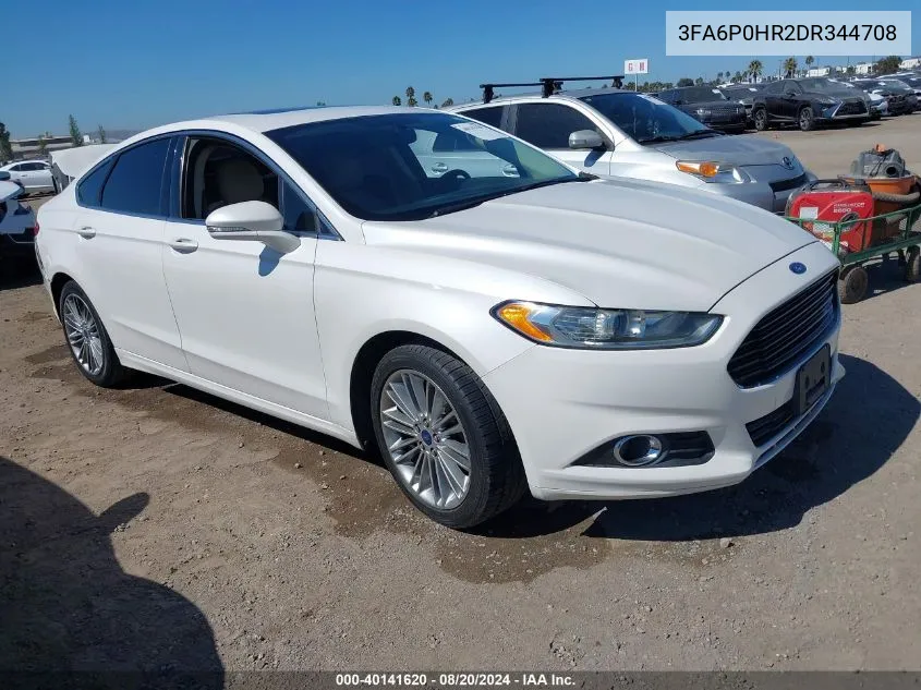 2013 Ford Fusion Se VIN: 3FA6P0HR2DR344708 Lot: 40141620