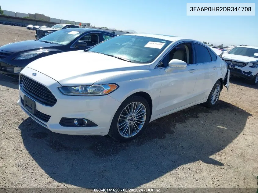 2013 Ford Fusion Se VIN: 3FA6P0HR2DR344708 Lot: 40141620