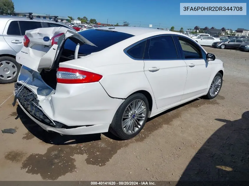 3FA6P0HR2DR344708 2013 Ford Fusion Se