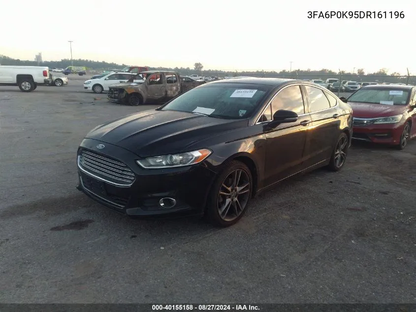 2013 Ford Fusion Titanium VIN: 3FA6P0K95DR161196 Lot: 40155158