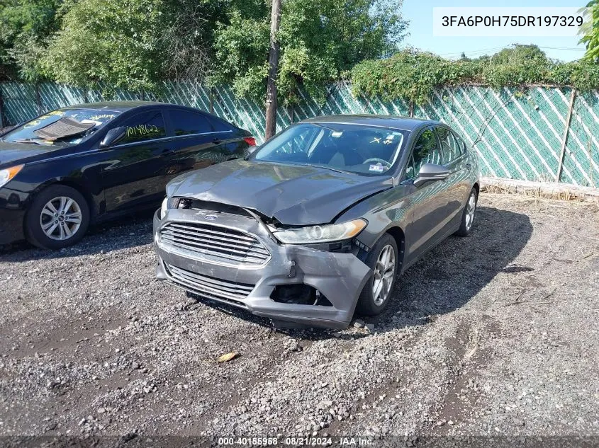 2013 Ford Fusion Se VIN: 3FA6P0H75DR197329 Lot: 40155958