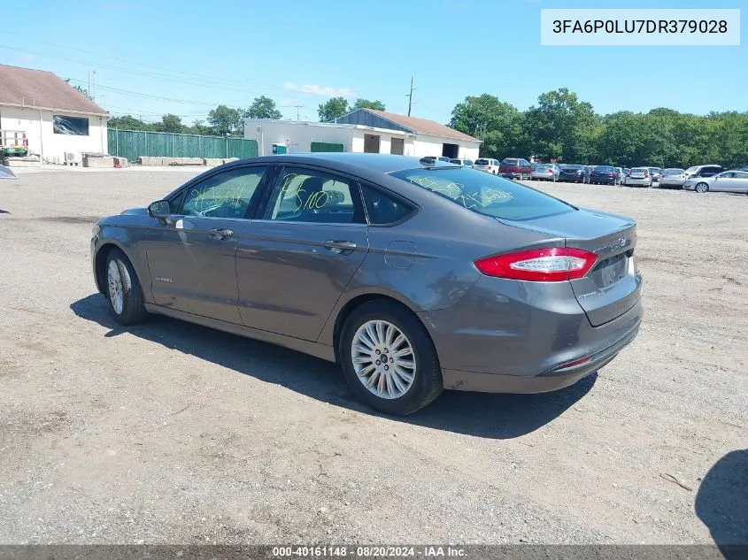 3FA6P0LU7DR379028 2013 Ford Fusion Hybrid Se