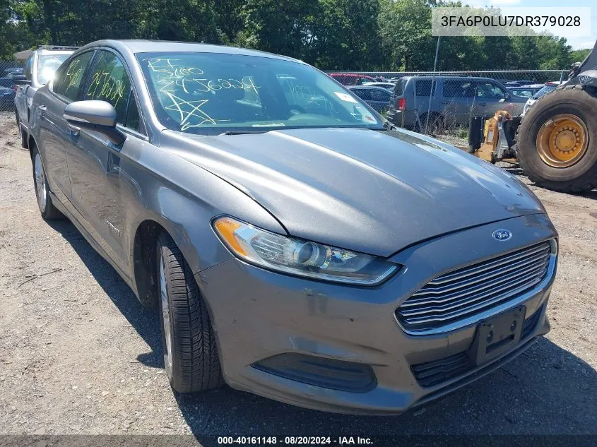 2013 Ford Fusion Hybrid Se VIN: 3FA6P0LU7DR379028 Lot: 40161148