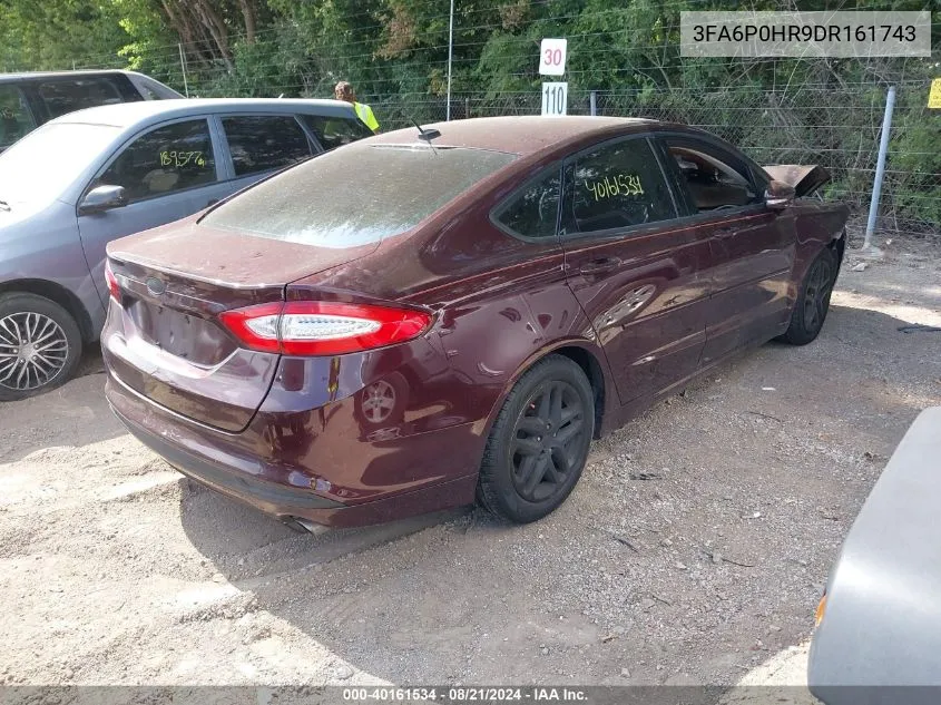 3FA6P0HR9DR161743 2013 Ford Fusion Se