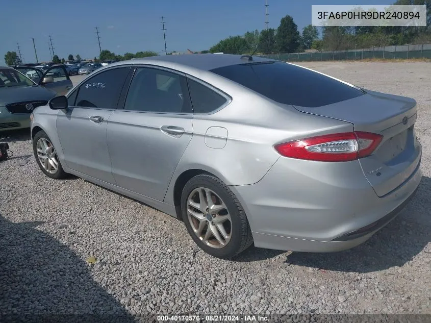 3FA6P0HR9DR240894 2013 Ford Fusion Se