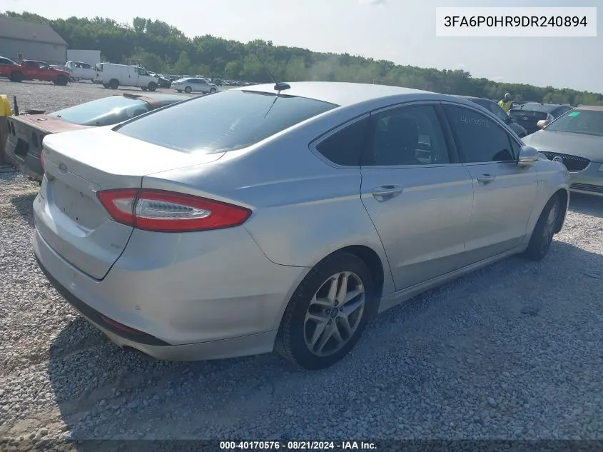 3FA6P0HR9DR240894 2013 Ford Fusion Se