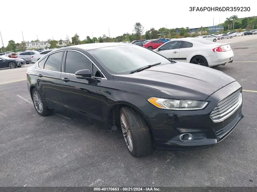 2013 Ford Fusion Se VIN: 3FA6P0HR6DR359230 Lot: 40170653