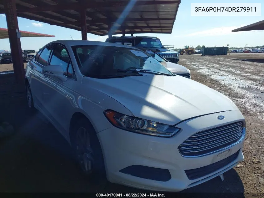 2013 Ford Fusion Se VIN: 3FA6P0H74DR279911 Lot: 40170941