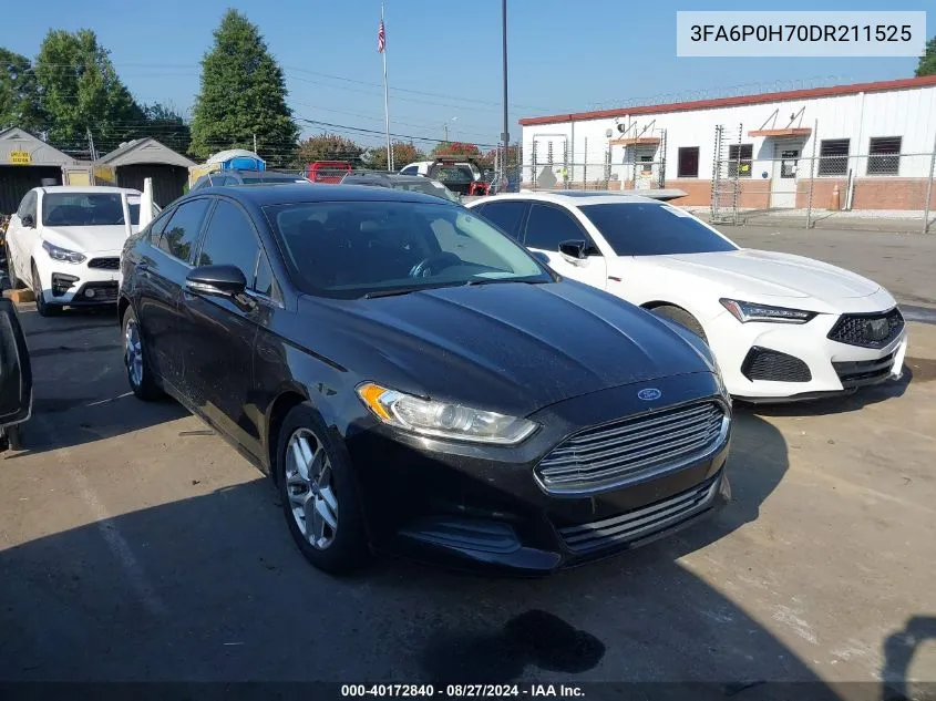 3FA6P0H70DR211525 2013 Ford Fusion Se